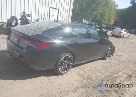 2023 Hyundai Elantra N Line из США, поврежденный, VIN KMHLR4AF5PU572595